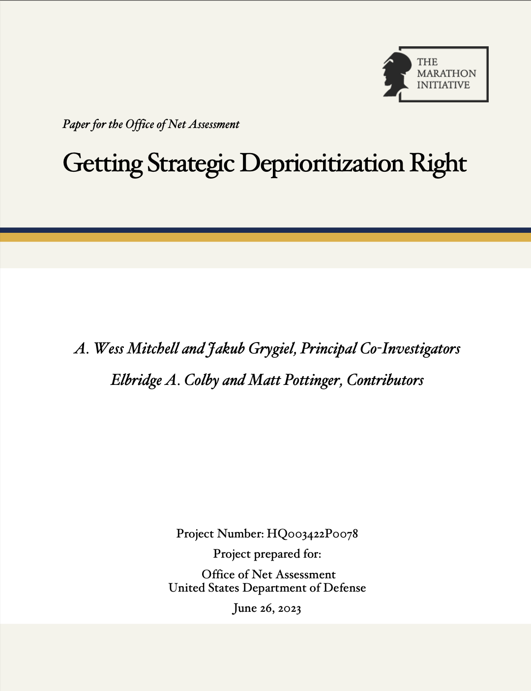 Reports and Publications | The Marathon Initiative